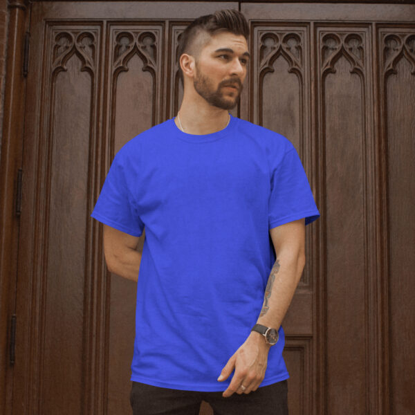 Round Neck Half Sleeve Classic Royal Blue