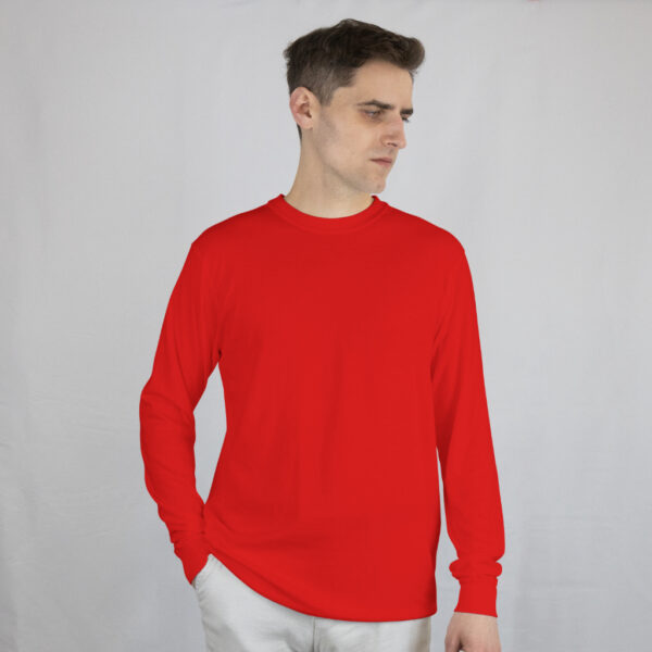 Round Neck Full Sleeve Classic T-Shirt Red