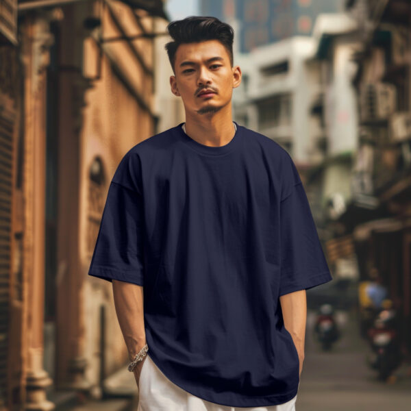 Men's Oversized Classic T-Shirt Navy Blue