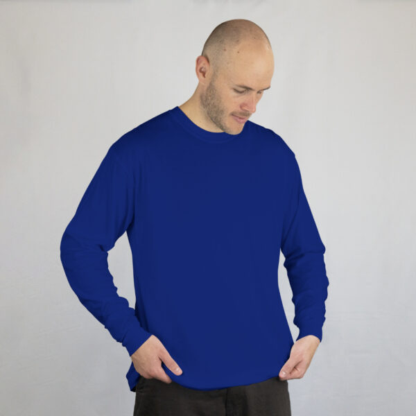 Round Neck Full Sleeve Classic T-Shirt Royal Blue