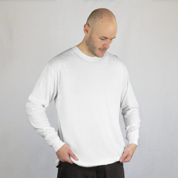 Round Neck Full Sleeve Classic T-shirt White