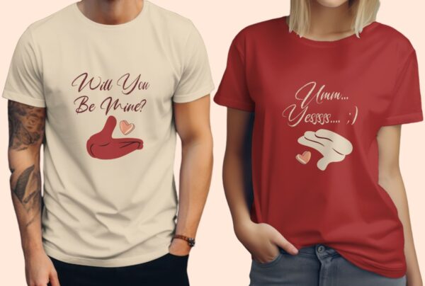 Couple's Round neck Standard T-shirt